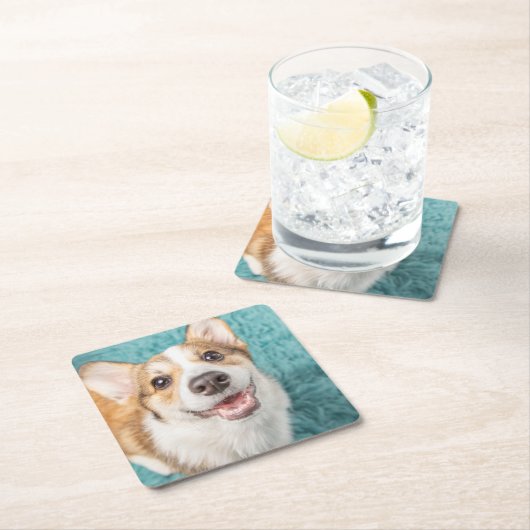 Kutest Baby Animals | Cute Corgi Puppy Smile Kartonnen Onderzetters (Insitu)