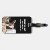 Kutest Baby Animals | Cute Lamb in een Boerderij Bagagelabel (Achterkant horizontaal)