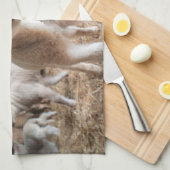 Kutest Baby Animals | Cute Lamb in een Boerderij Theedoek (Quarter Fold)