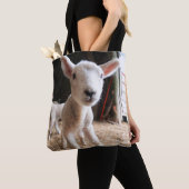 Kutest Baby Animals | Cute Lamb in een Boerderij Tote Bag (Dichtbij)