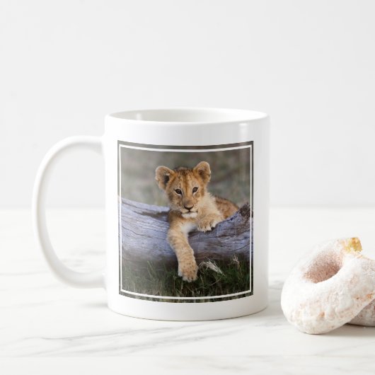 Kutest Baby Animals | Cute Lion Cub Koffiemok (Met donut)