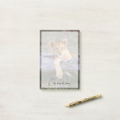 Kutest Baby Animals | Cute Lion Cub Post-it® Notes (Op bureau)
