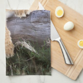 Kutest Baby Animals | Cute Lion Cub Theedoek (Quarter Fold)