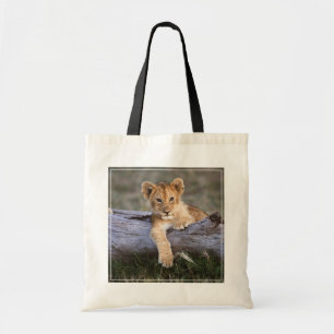 Kutest Baby Animals Cute Lion Cub Tote Bag