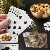 Kutest Baby Animals | Cute Tabby Cat Slaping Pokerkaarten (Insitu)