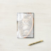 Kutest Baby Animals | Cute Tabby Cat Slaping Post-it® Notes (Op bureau)