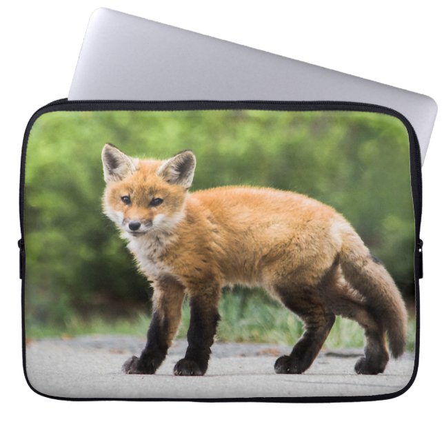 Kutest Baby Animals | Cutey Fox Laptop Sleeve (Voorkant)