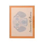 Kutest Baby Animals | Dachshund Oranje Sweater Notitieblok (Linkerzijde)