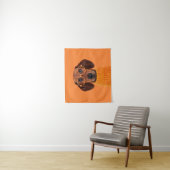 Kutest Baby Animals | Dachshund Oranje Sweater Wandkleed (In situ)