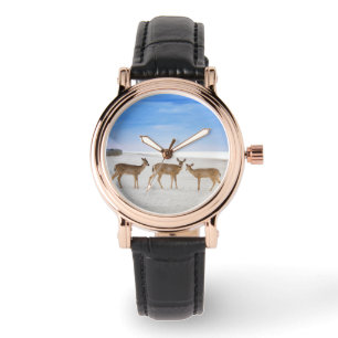 Kutest Baby Animals Deer bij de strand Horloge