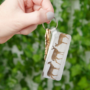 Kutest Baby Animals Deer bij de strand Sleutelhanger