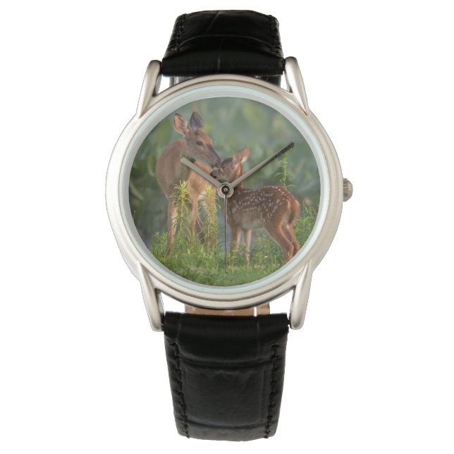 Kutest Baby Animals | Deer en Baby Horloge (Voorkant)