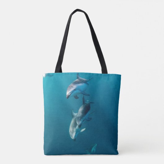Kutest Baby Animals | Dolfijnenfamilie Tote Bag (Achterkant)
