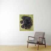 Kutest Baby Animals | Drie Chimpansees Hugging Wandkleed (In situ)