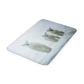 Kutest Baby Animals | Drie jonge Polar-Beren Badmat (Gekanteld)