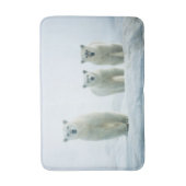 Kutest Baby Animals | Drie jonge Polar-Beren Badmat (Voorkant Verticaal)