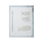 Kutest Baby Animals | Drie jonge Polar-Beren Notitieblok (Linkerzijde)