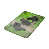 Kutest Baby Animals | Drie jonge zwarte Beren kubu Badmat (Gekanteld)