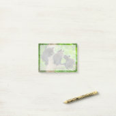 Kutest Baby Animals | Drie jonge zwarte Beren kubu Post-it® Notes (Op bureau)