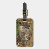 Kutest Baby Animals | Eelfamilie Bagagelabel (Voorkant verticaal)