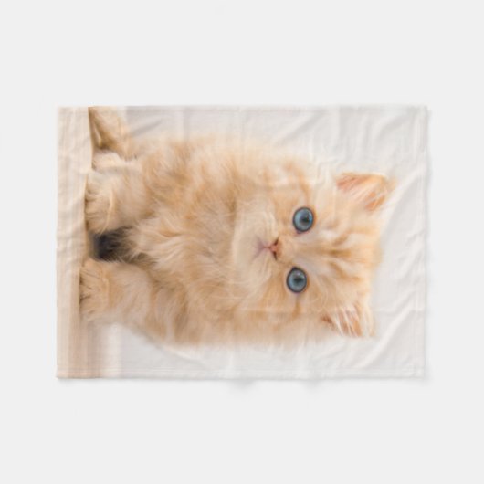 Kutest Baby Animals | Een Britse Longhair Kitten Fleece Deken (Voorkant (Horizontaal))