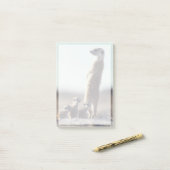 Kutest Baby Animals | Een familie van Meerkats Post-it® Notes (Op bureau)
