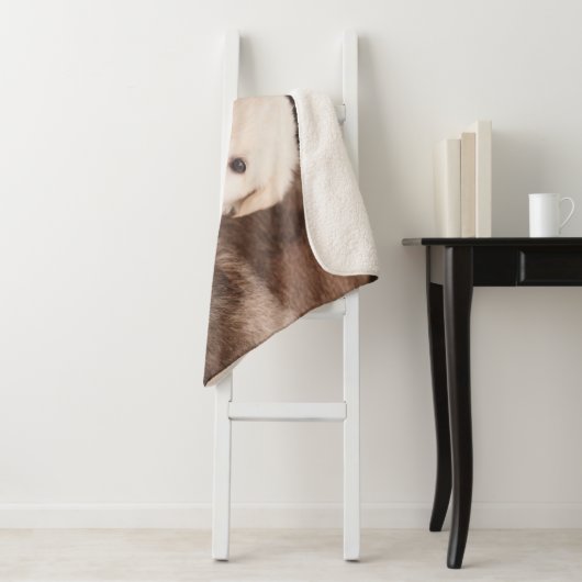 Kutest Baby Animals | Een klapstapel Puppies Sherpa Deken (In situ)