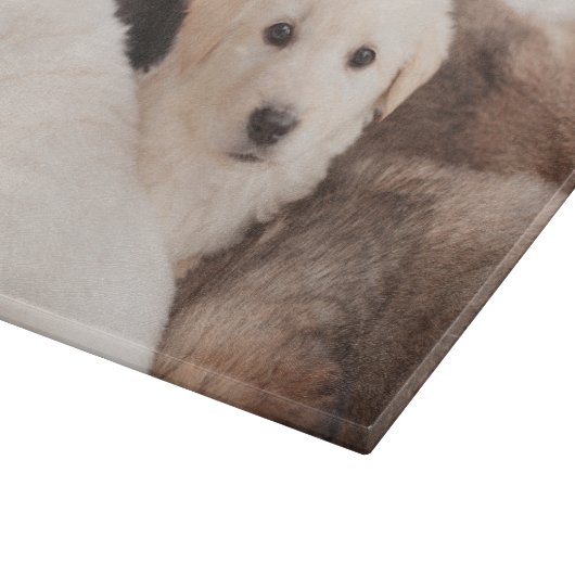 Kutest Baby Animals | Een klapstapel Puppies Snijplank (Hoek)