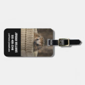 Kutest Baby Animals | Egel in een mand Bagagelabel (Voorkant horizontaal)