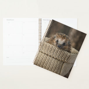 Kutest Baby Animals Egel in een mand Planner