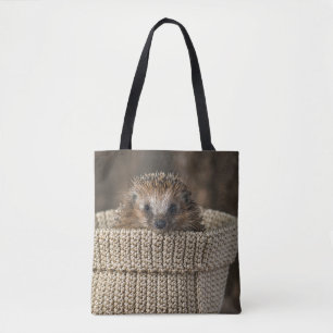 Kutest Baby Animals   Egel in een mand Tote Bag