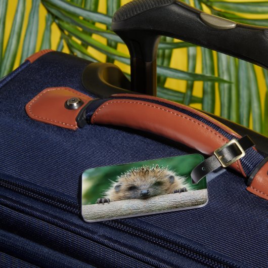 Kutest Baby Animals | Egel Smile Bagagelabel (Voorkant Insitu 3)