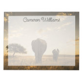 Kutest Baby Animals | Elephant Calf en moeder Notitieblok (Voorkant)