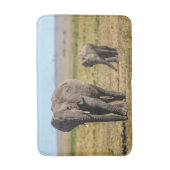 Kutest Baby Animals | Elephant Moeder & Baby Badmat (Voorkant Verticaal)