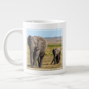 Kutest Baby Animals   Elephant Moeder & Baby Grote Koffiekop