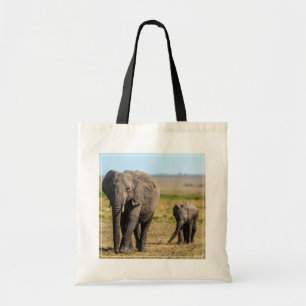 Kutest Baby Animals   Elephant Moeder & Baby Tote Bag