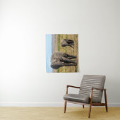 Kutest Baby Animals | Elephant Moeder & Baby Wandkleed (In situ)