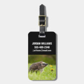 Kutest Baby Animals | Europese egel Bagagelabel (Voorkant verticaal)