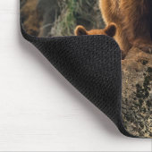 Kutest Baby Animals | Familie bruin Beer Muismat (Hoek)