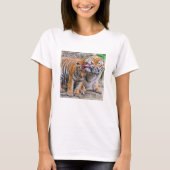Kutest Baby Animals | Familie Siberië Tiger T-shirt (Voorkant)