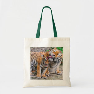 Kutest Baby Animals Familie Siberië Tiger Tote Bag