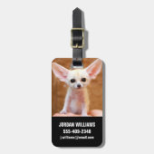 Kutest Baby Animals | Fennec Fox Bagagelabel (Voorkant verticaal)