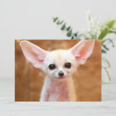 Kutest Baby Animals | Fennec Fox Bedankkaart (Staand voorkant)