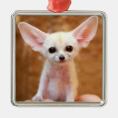 Kutest Baby Animals | Fennec Fox Metalen Ornament (Voorkant)