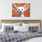 Kutest Baby Animals | Fennec Fox Pup Canvas Afdruk (Insitu (Slaapkamer))