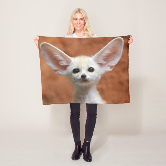 Kutest Baby Animals | Fennec Fox Pup Fleece Deken (In situ)