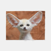 Kutest Baby Animals | Fennec Fox Pup Fleece Deken (Voorkant (Horizontaal))