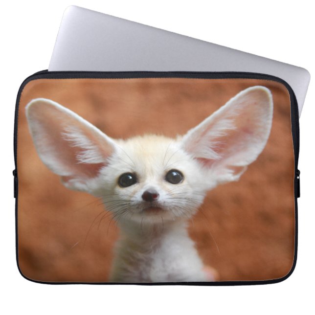 Kutest Baby Animals | Fennec Fox Pup Laptop Sleeve (Voorkant)