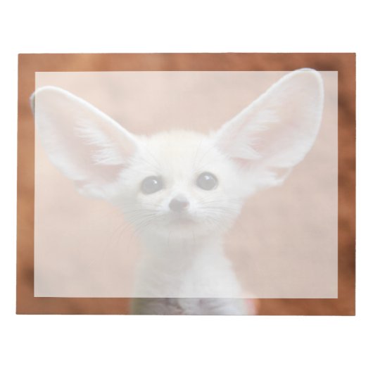 Kutest Baby Animals | Fennec Fox Pup Notitieblok (Voorkant)
