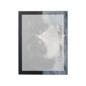 Kutest Baby Animals | Fluffy B&W Kitten Notitieblok (Linkerzijde)